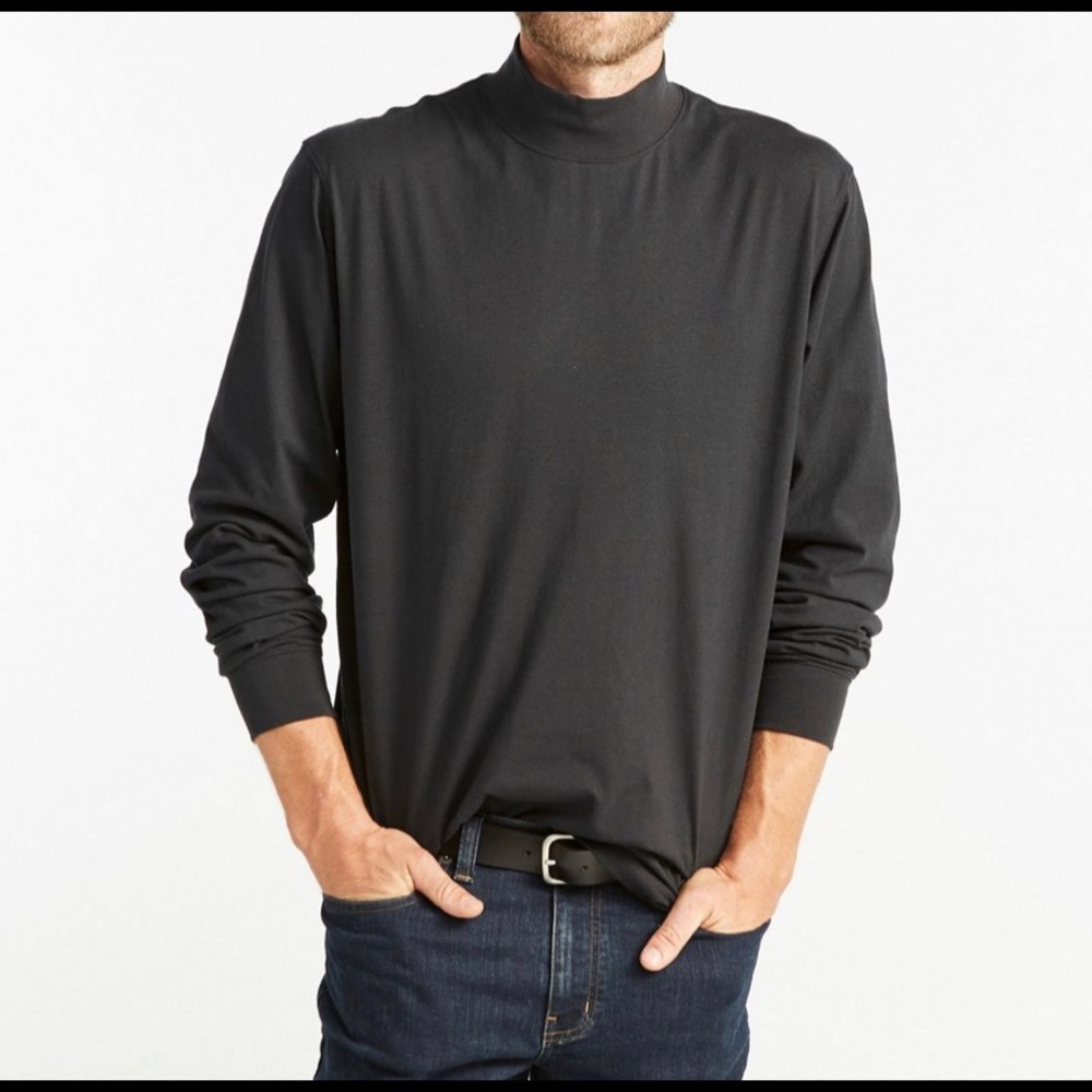 L.L. Bean Men’s Mock XL Turtleneck Pullover Shirt